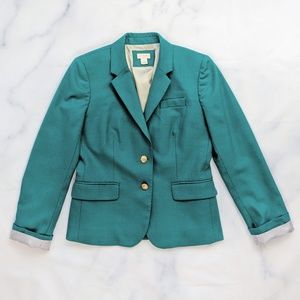 J Crew Factory Schoolboy Teal Blazer